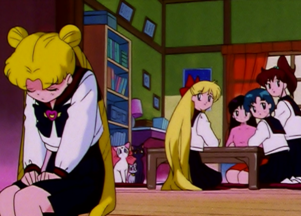 Sailor Moon is sad